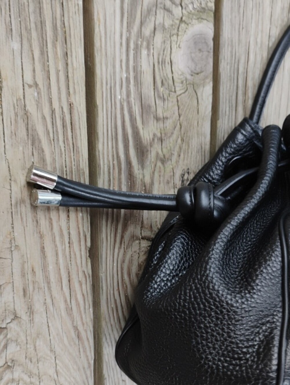 Michael Kors Black Pebbled Leather Shoulder Bag with Double Straps - Picture 3 of 9